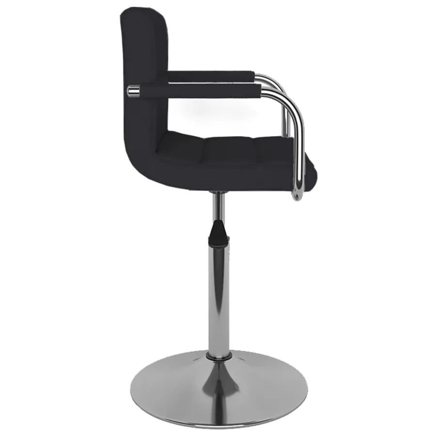 Tabouret de bar Noir Tissu - 4