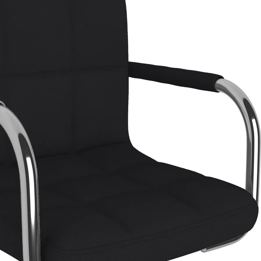 Tabouret de bar Noir Tissu - 7