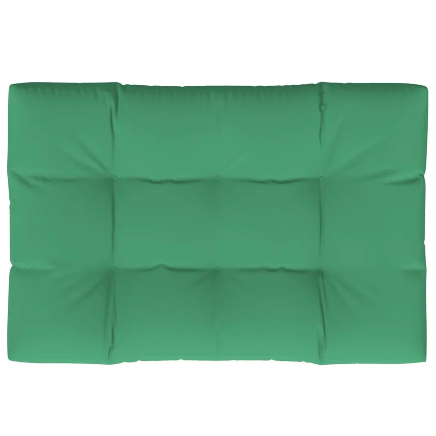 Coussin de palette vert 120x80x12 cm tissu - 6