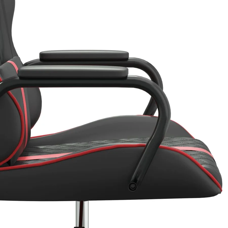 Chaise de jeu Noir et rouge Similicuir - 10