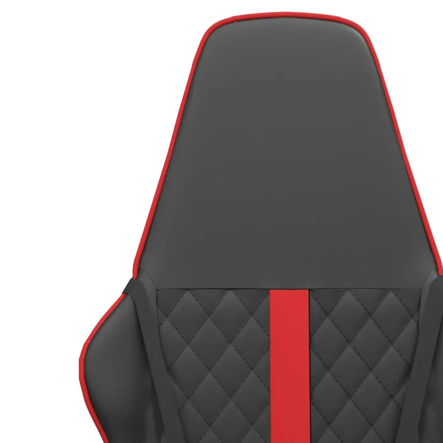 Chaise de jeu Noir et rouge Similicuir - 11