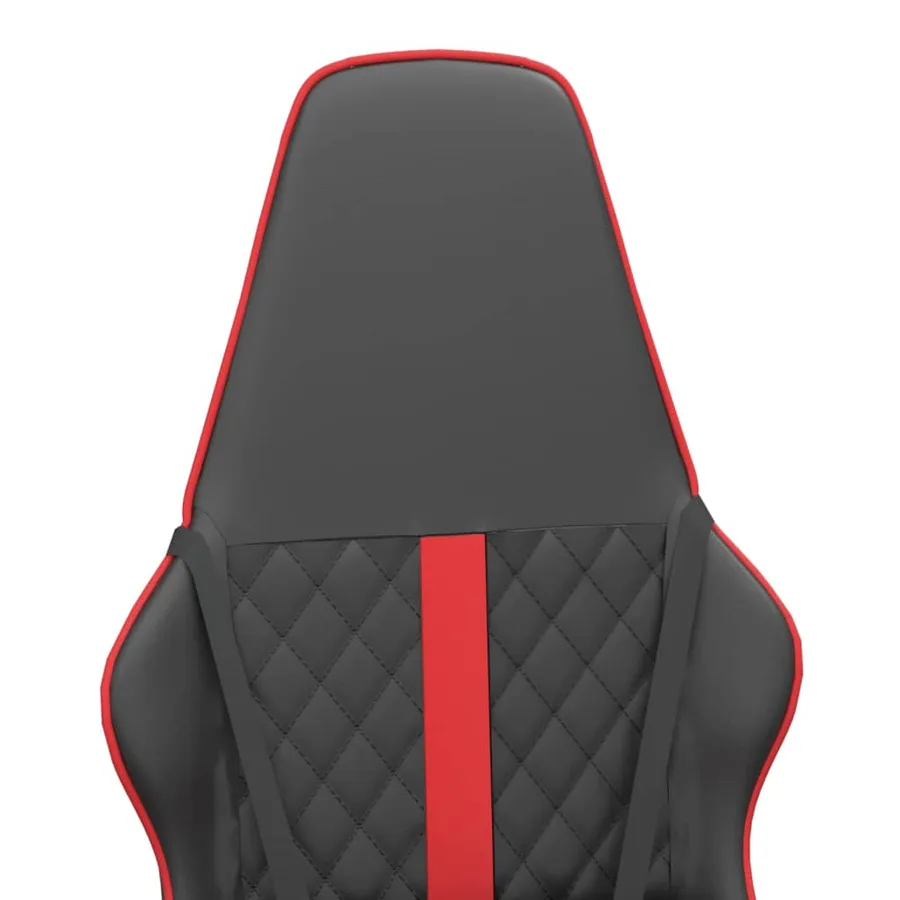Chaise de jeu Noir et rouge Similicuir - 9