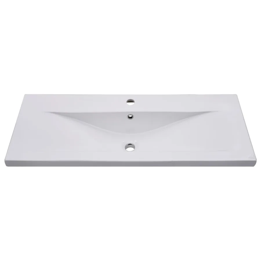Ensemble de meubles de salle de bain Blanc Aggloméré - 10