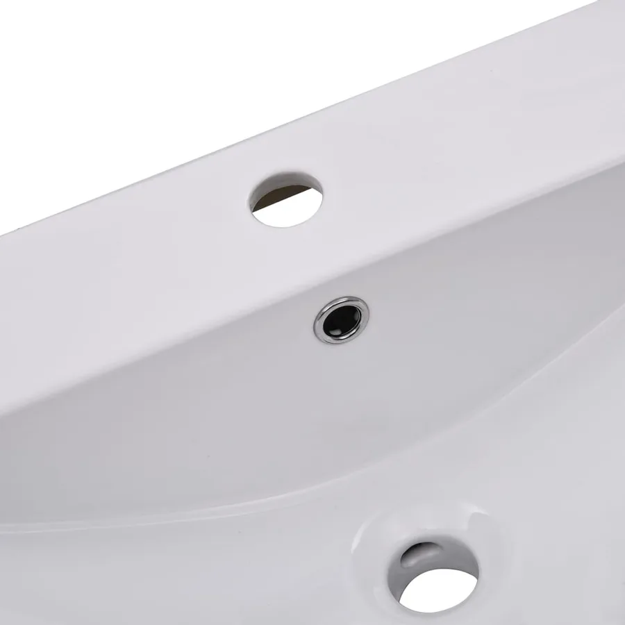 Ensemble de meubles de salle de bain Blanc Aggloméré - 12