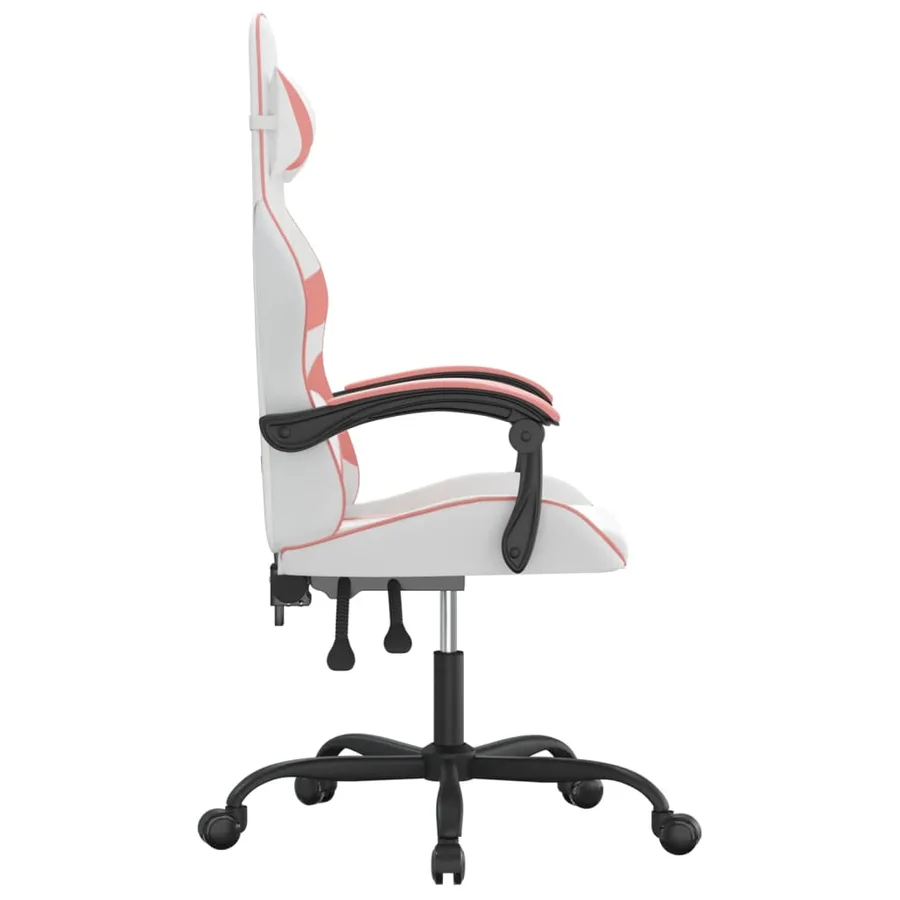 Chaise de jeu Blanc et rose Similicuir - 4