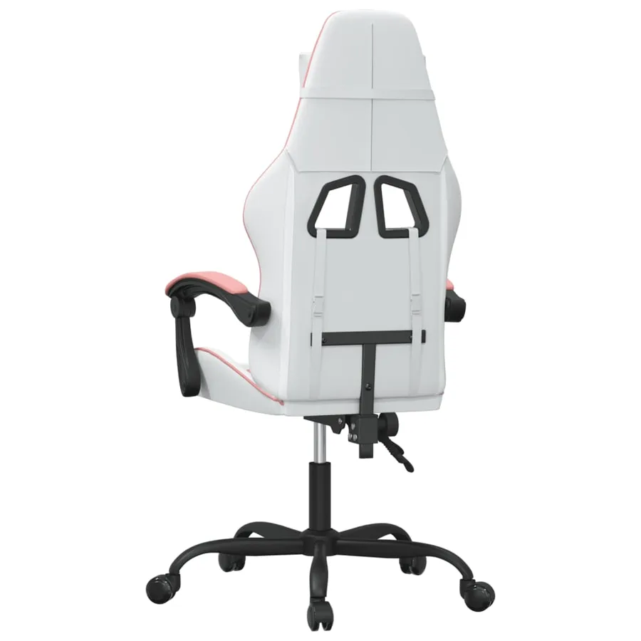 Chaise de jeu Blanc et rose Similicuir - 5