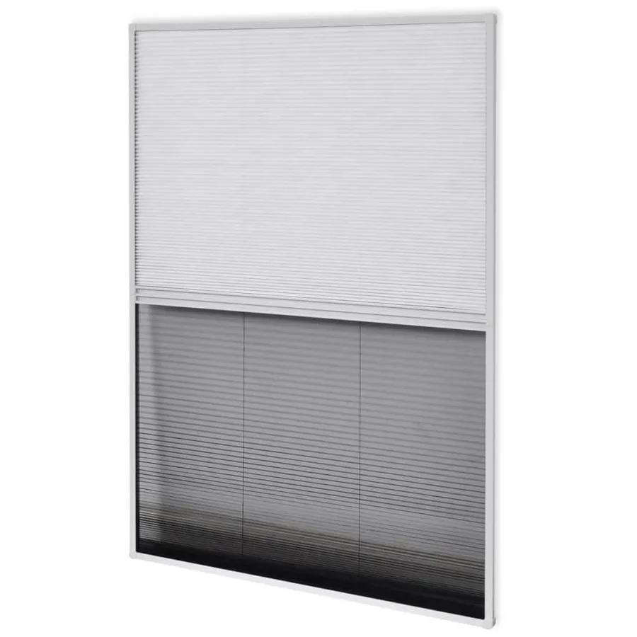 Moustiquaire plissée pour fenêtre 160 x 80 cm avec store occultant - 5