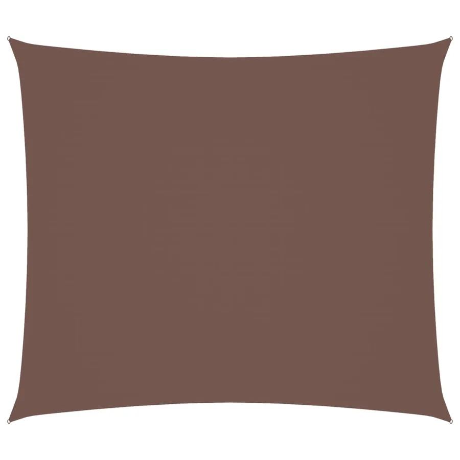 Voile de parasol tissu oxford rectangulaire 2x2,5 m marron - 2