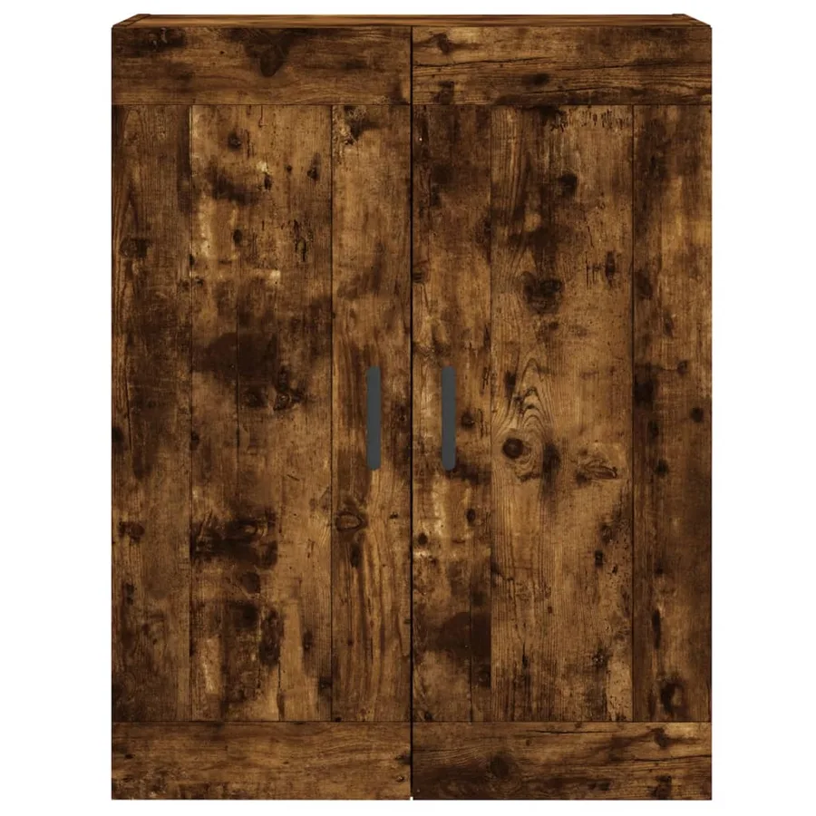 Armoire murale chêne fumé 69,5x34x90 cm bois d'ingénierie - 7
