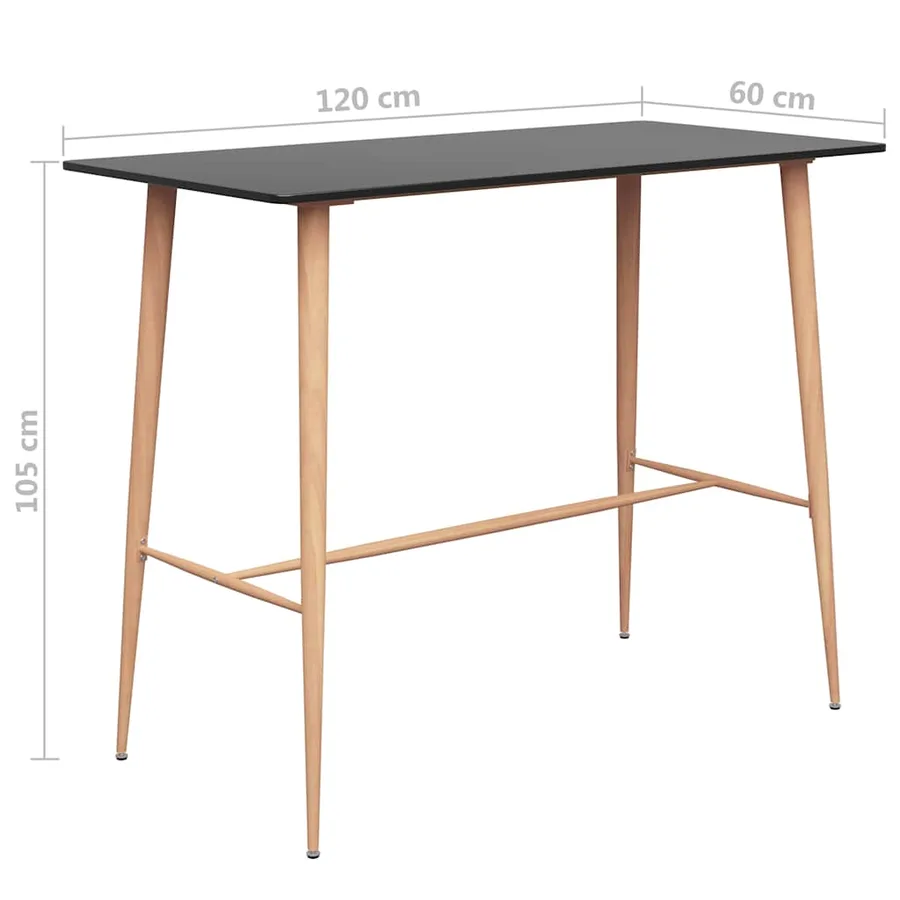 Ensemble de bar 7 pcs Noir et gris - 12