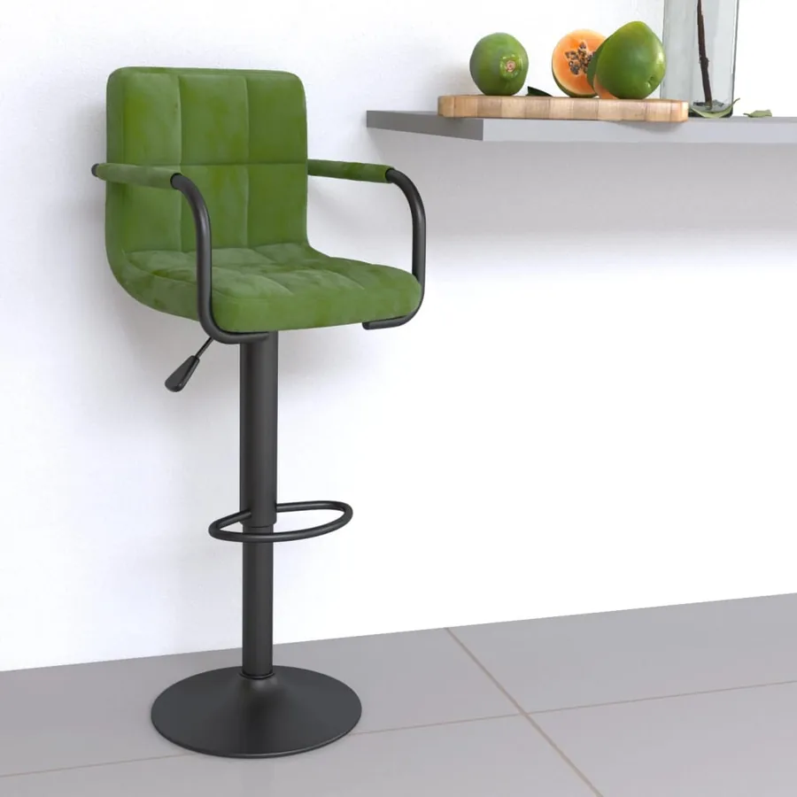 Tabouret de bar Vert clair Velours