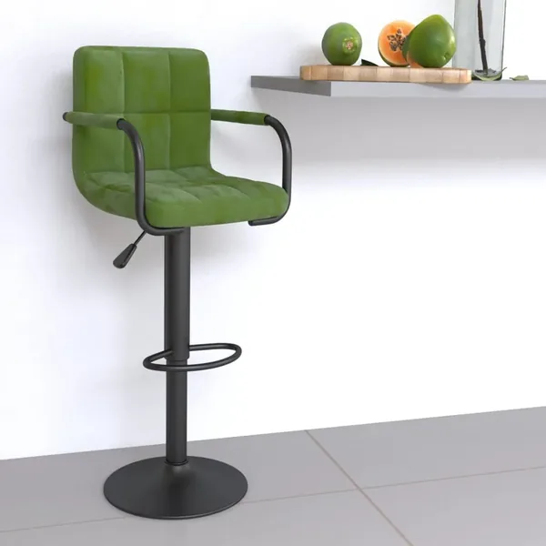 Tabouret de bar Vert clair Velours