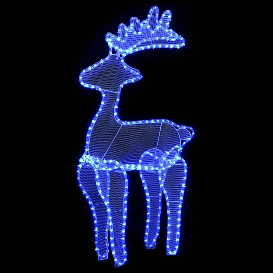 Décoration de Noël de renne avec maille 306 LED 60x24x89 cm - 2