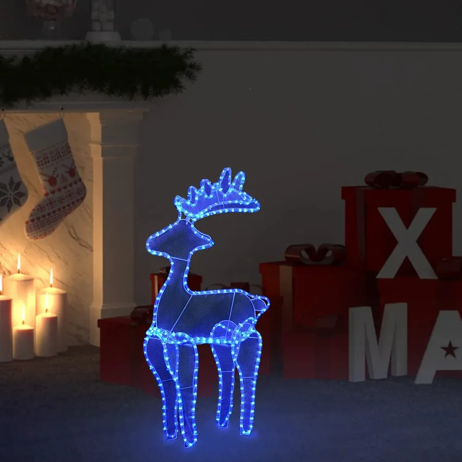 Décoration de Noël de renne avec maille 306 LED 60x24x89 cm - 3