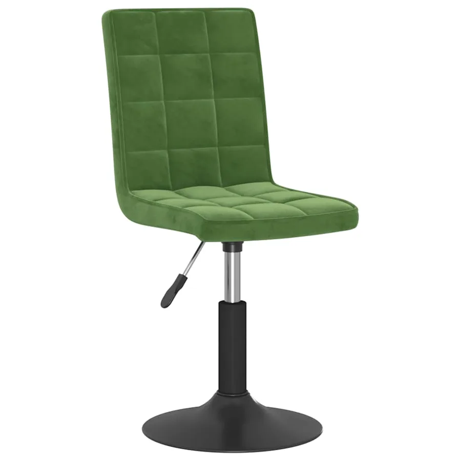 Chaises pivotantes à manger lot de 6 vert foncé velours - 3