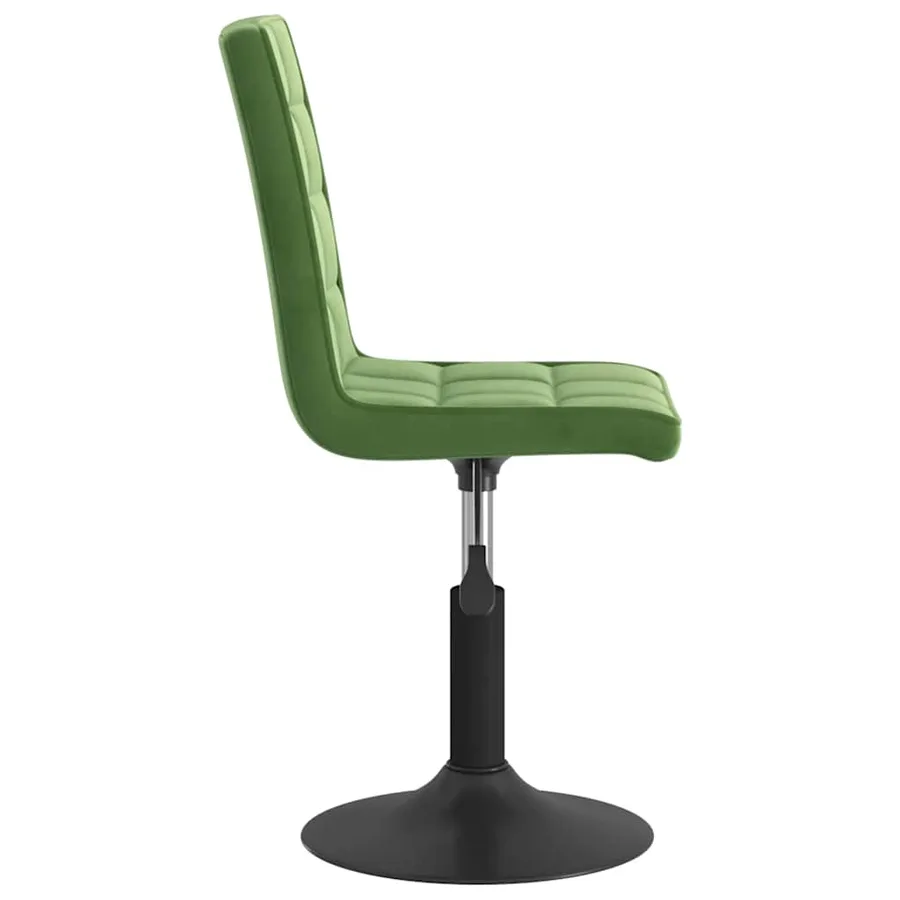 Chaises pivotantes à manger lot de 6 vert foncé velours - 5