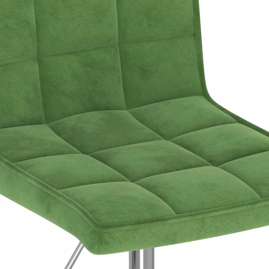 Chaises pivotantes à manger lot de 6 vert foncé velours - 8