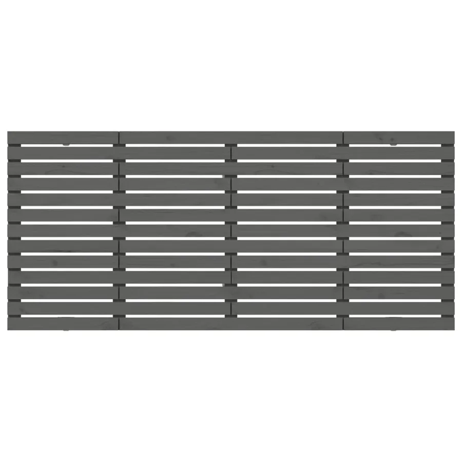 Tête de lit murale Gris 206x3x91,5 cm Bois massif de pin - 4
