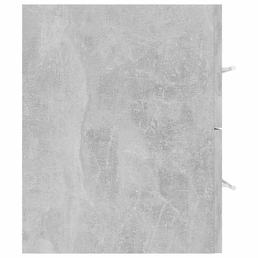 Ensemble de meubles de salle de bain 2 pcs Gris béton Aggloméré - 10