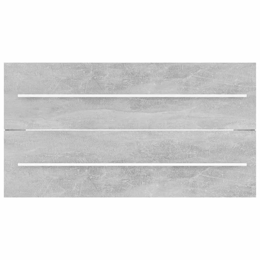 Ensemble de meubles de salle de bain 2 pcs Gris béton Aggloméré - 9