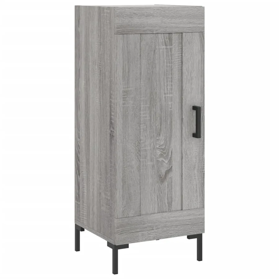 Buffet haut Sonoma gris 34,5x34x180 cm Bois d'ingénierie - 5