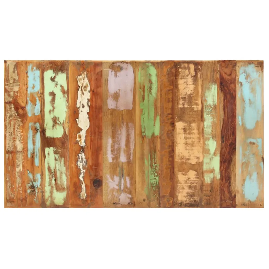 Table de salle à manger Bois de récupération solide 160x80x76cm - 4