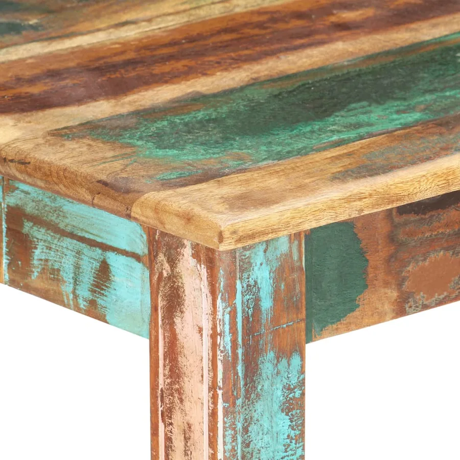 Table de salle à manger Bois de récupération solide 160x80x76cm - 5
