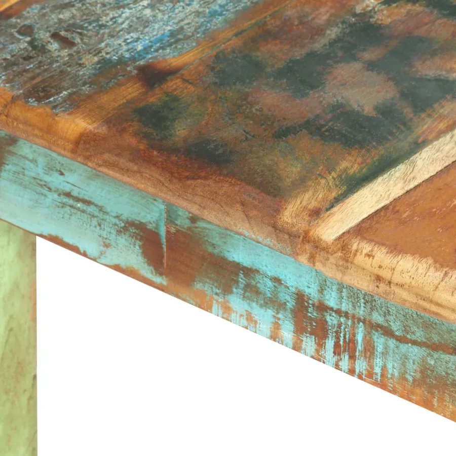 Table de salle à manger Bois de récupération solide 160x80x76cm - 6