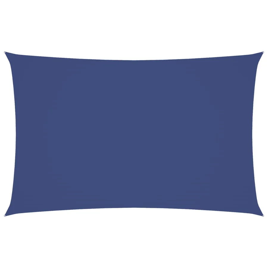 Voile de parasol tissu oxford rectangulaire 4x7 m bleu - 2