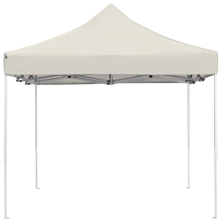 Tente de réception pliable Aluminium 4,5x3 m Crème - 4