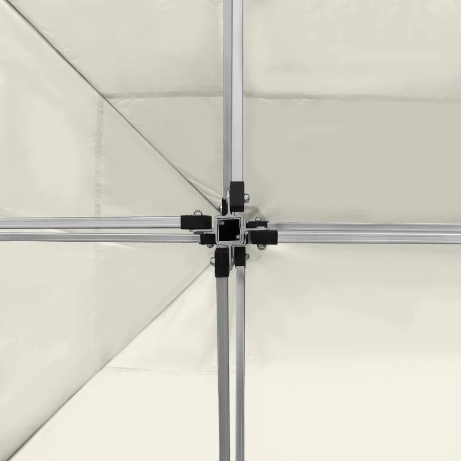 Tente de réception pliable Aluminium 4,5x3 m Crème - 6