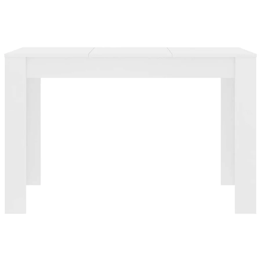 Table à manger Blanc 120x60x76 cm Bois d'ingénierie - 4