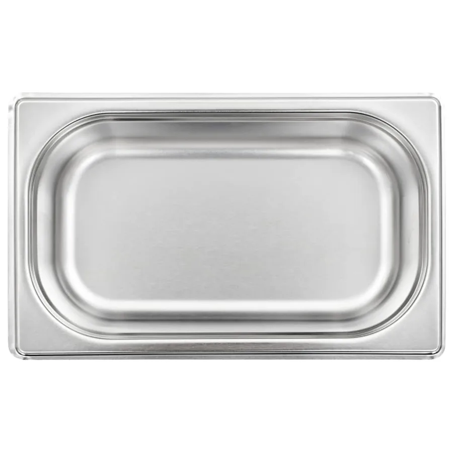Récipients Gastronorm 8 pcs GN 1/4 65 mm Acier inoxydable - 5