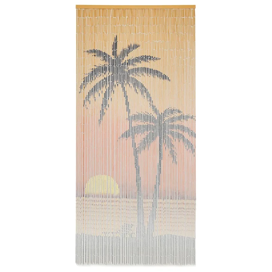 Rideau de porte contre insectes Bambou 90 x 200 cm