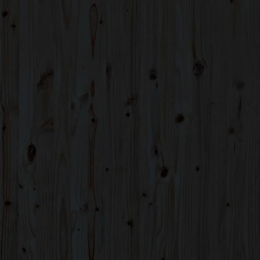 Tête de lit murale Noir 146x3x91,5 cm Bois massif de pin - 7