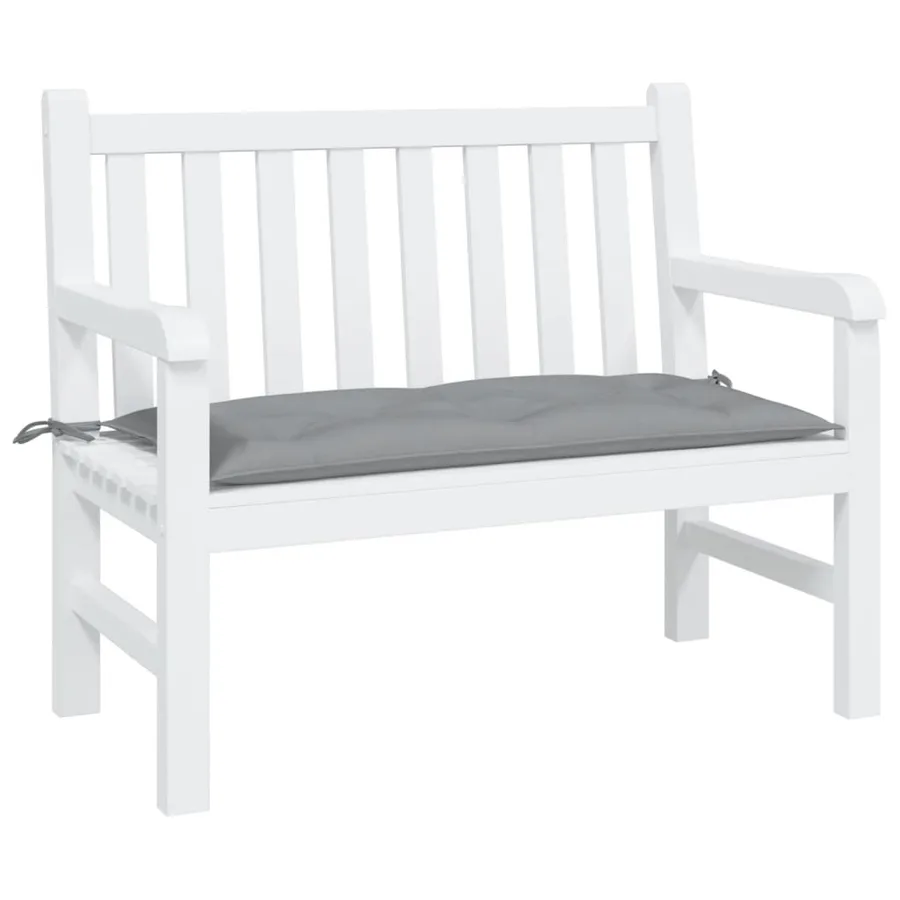 Coussin de banc de jardin gris 110x50x7 cm tissu oxford - 3