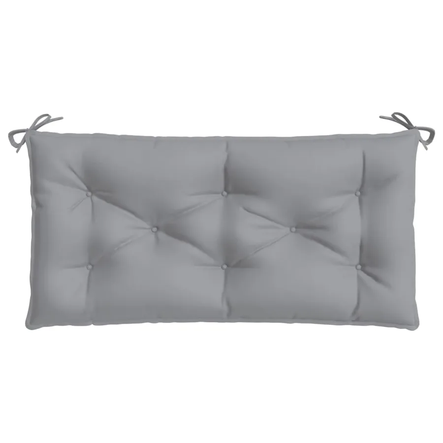 Coussin de banc de jardin gris 110x50x7 cm tissu oxford - 4