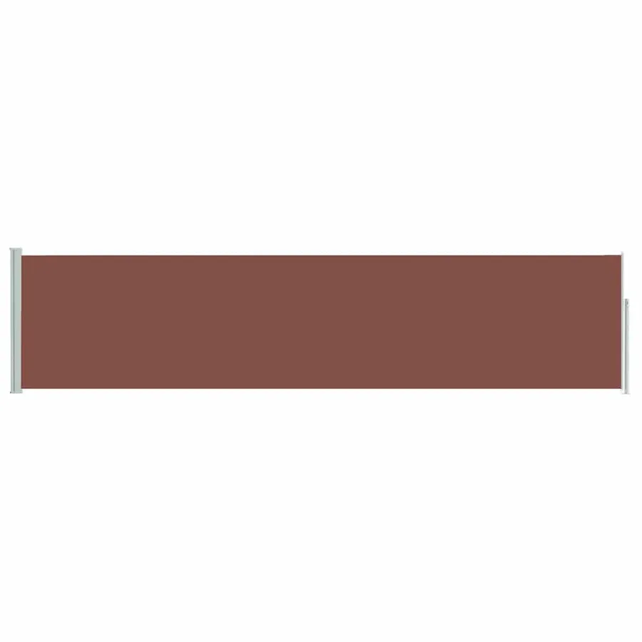 Auvent latéral rétractable de patio 120x500 cm Marron - 4