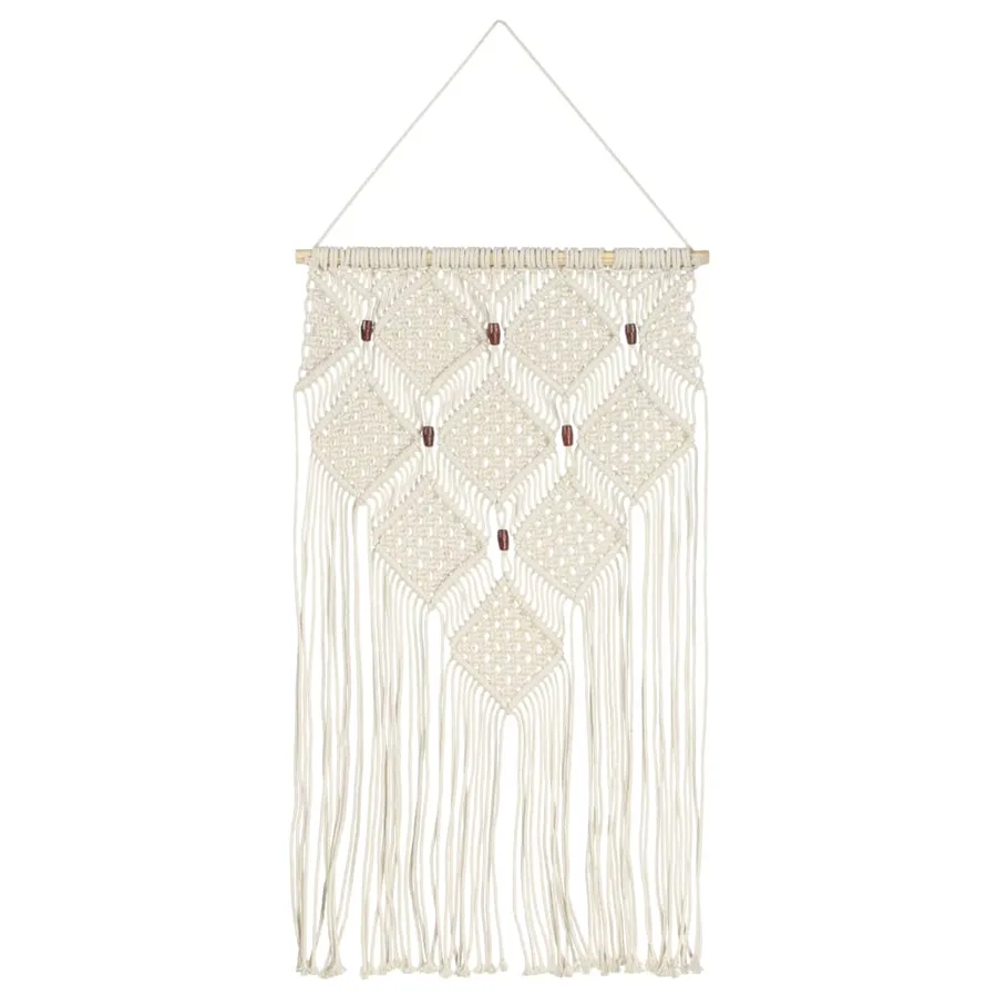 Cintre mural en macramé 40x80 cm Coton - 2