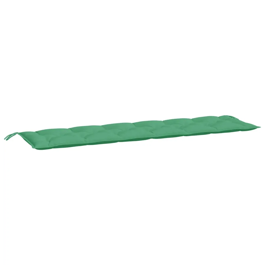 Coussins de banc jardin lot de 2 vert 200x50x7 cm tissu Oxford - 4