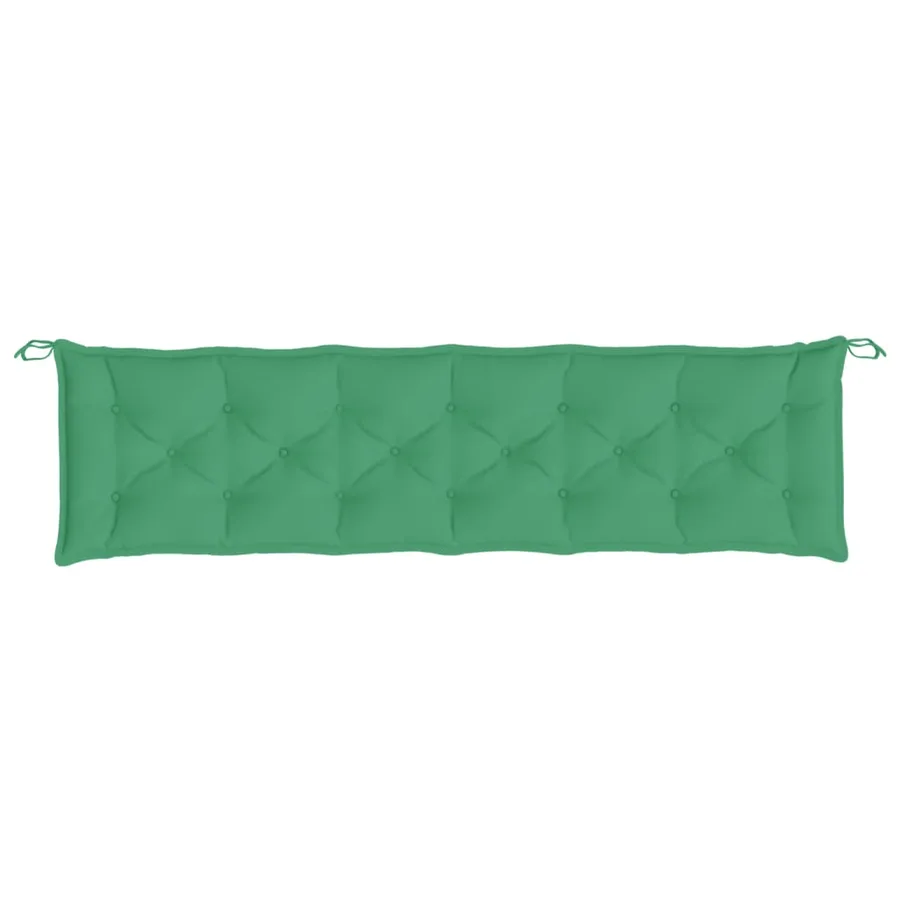 Coussins de banc jardin lot de 2 vert 200x50x7 cm tissu Oxford - 5