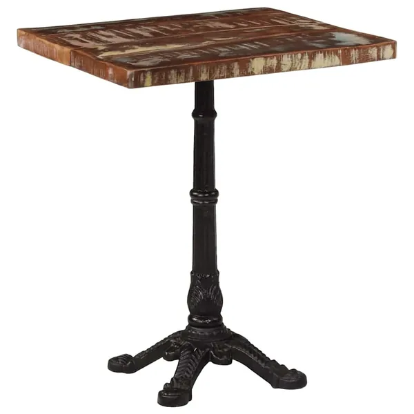 Table de bistro 60x60x76 cm Bois massif de récupération