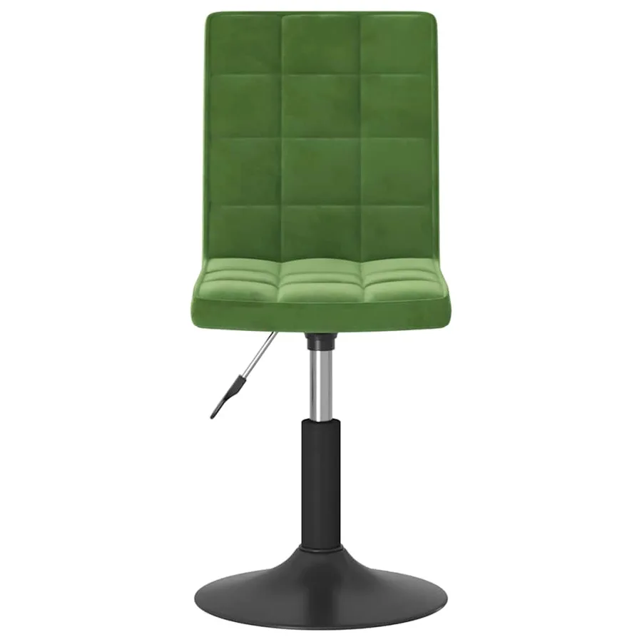 Chaises pivotantes à manger lot de 4 vert foncé velours - 4