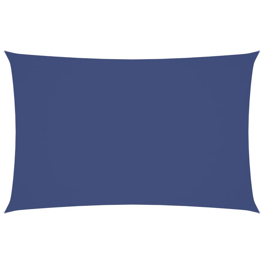 Voile de parasol tissu oxford rectangulaire 2x5 m bleu - 2