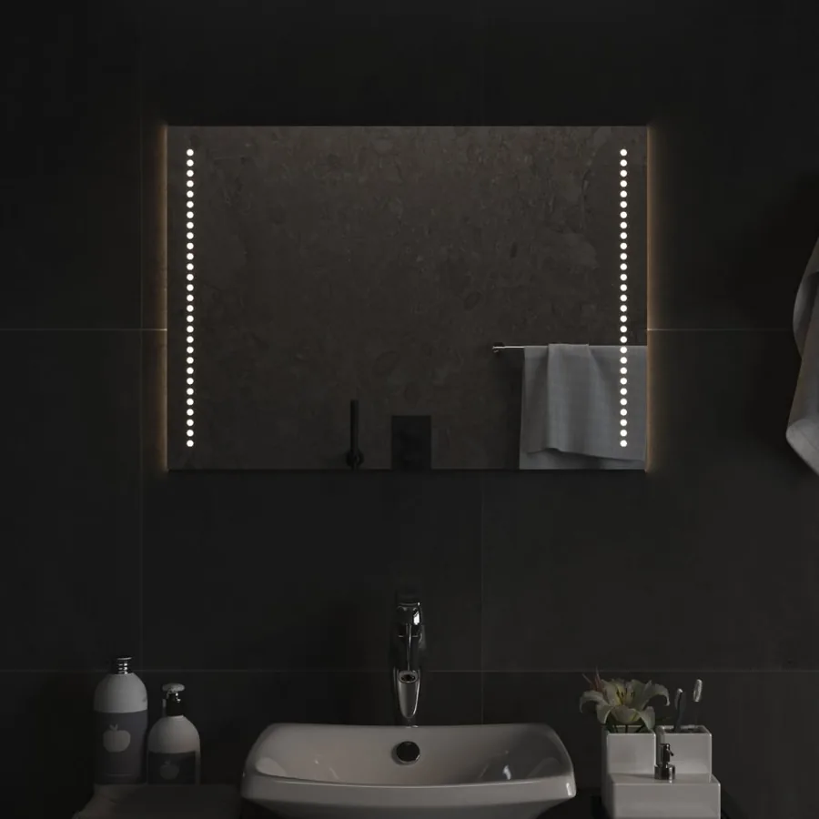 Miroir de salle de bain à LED 50x70 cm
