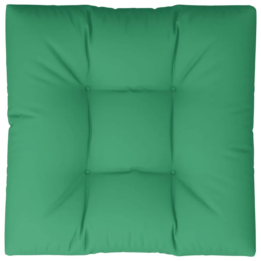 Coussin de palette vert 80x80x12 cm tissu - 6