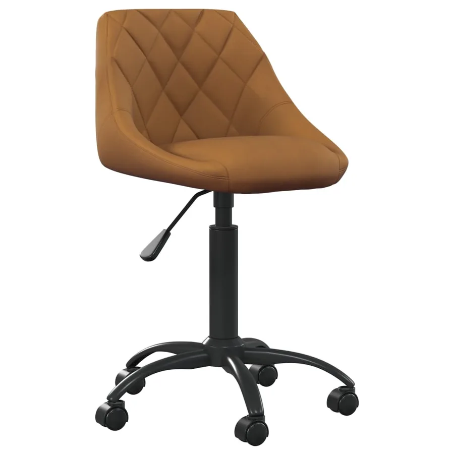 Chaise de salle à manger Marron Velours - 2