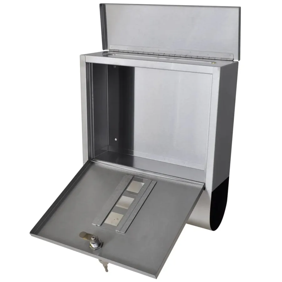 Double boîte à lettre sur support en acier inoxydable - 3