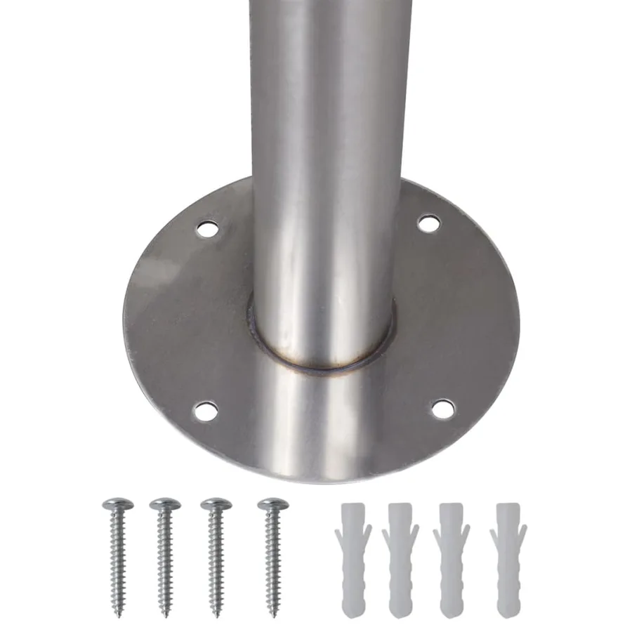 Double boîte à lettre sur support en acier inoxydable - 6