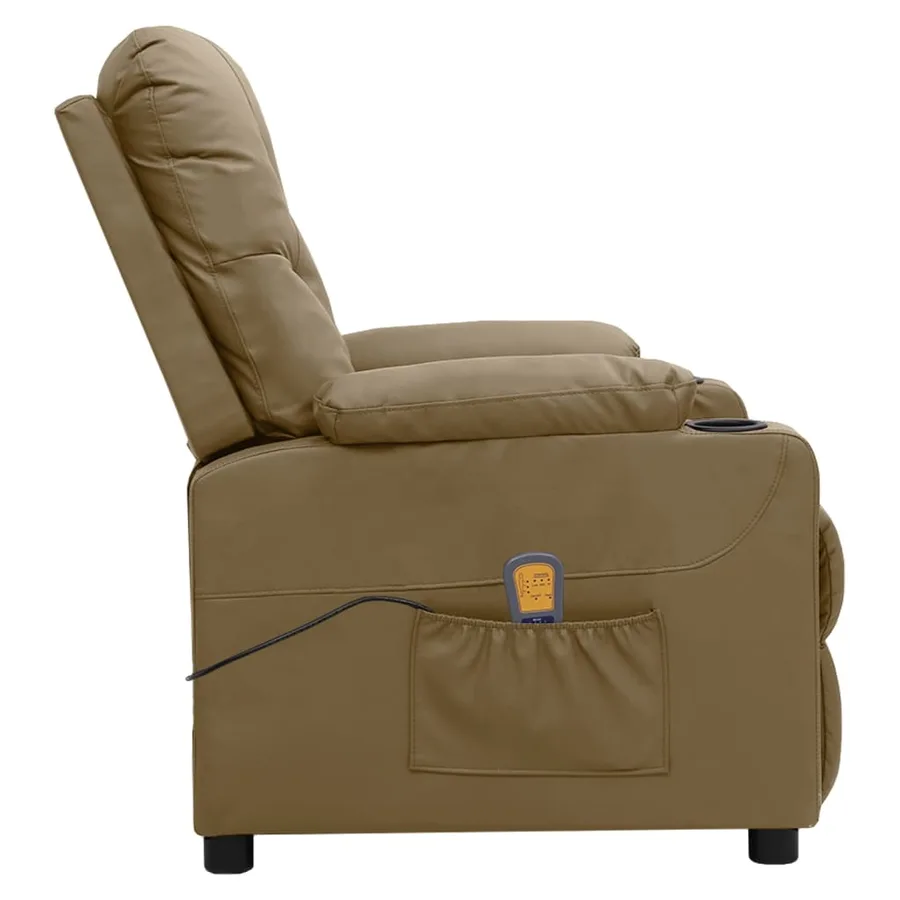 Fauteuil de massage Cappuccino Similicuir - 3